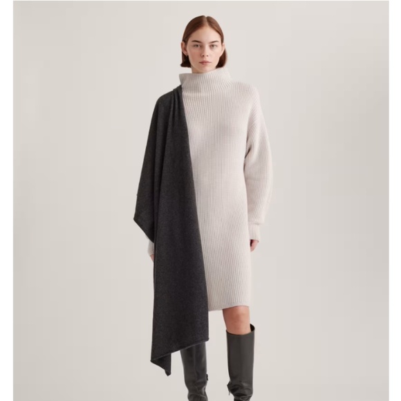 QUINCE Mongolian Cashmere Ribbed Wrap - Picture 1 of 5